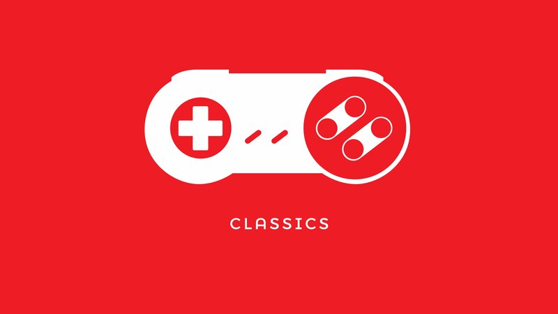 Video Game Controller — Red, Minimalist