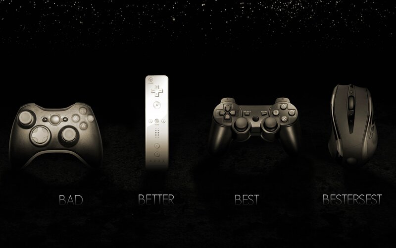 Video Game Controllers — Black, Dramatic, Night, Photograph, Controller, Remote