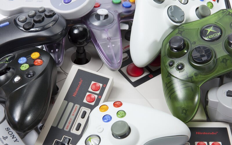 Video Game Controllers — Black, Neutral