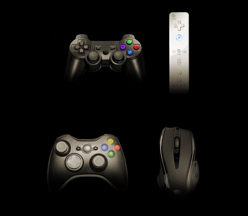 Video game controllers collection