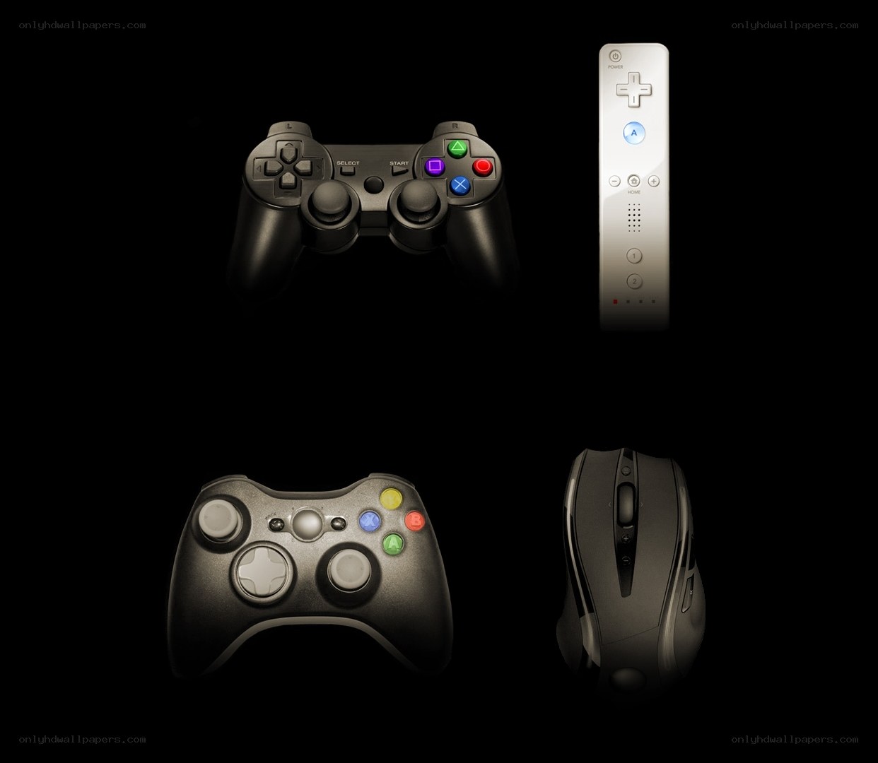 Video game controllers collection