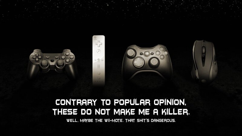 Video Game Controllers — Night