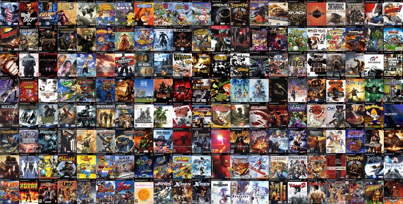Video Game Covers — Black