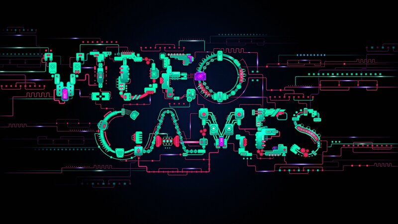 Video Games Text — Teal