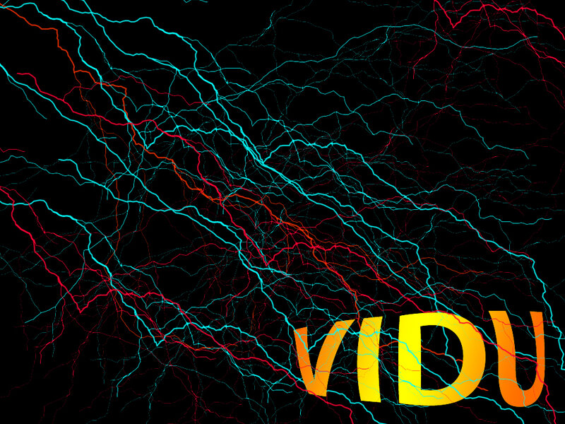 Vidu logo with lightning design