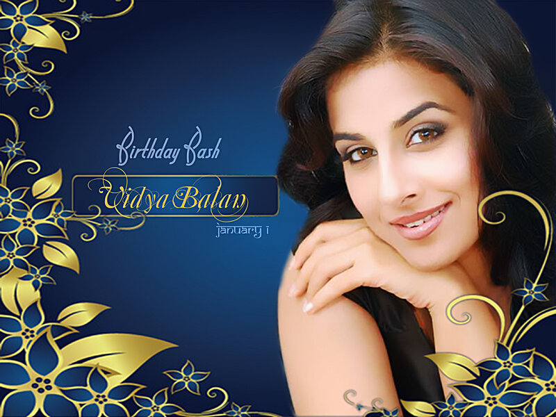 Vidya Balan birthday card