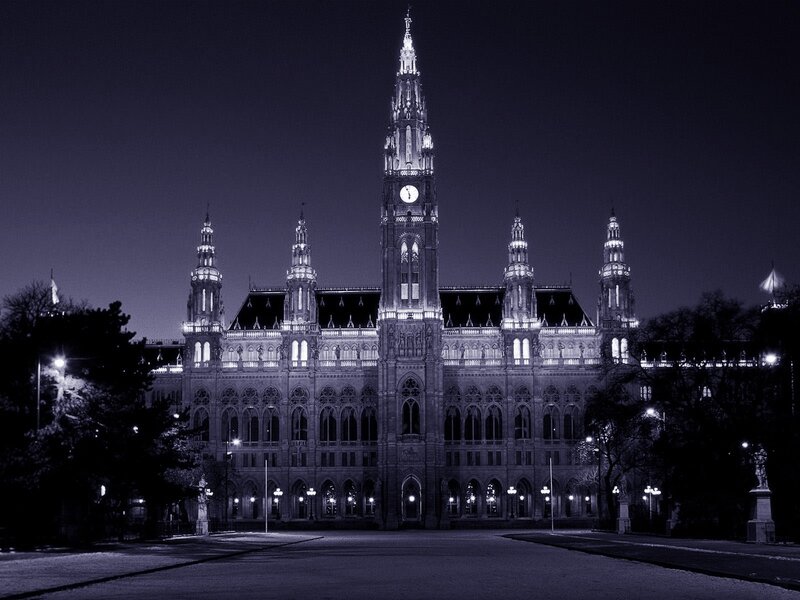 Vienna City Hall — Black, Dramatic