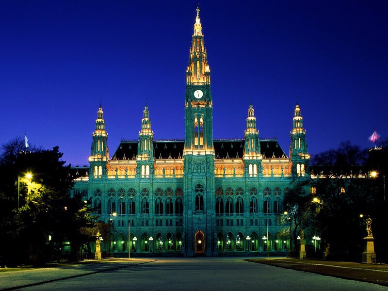 Vienna City Hall — Blue