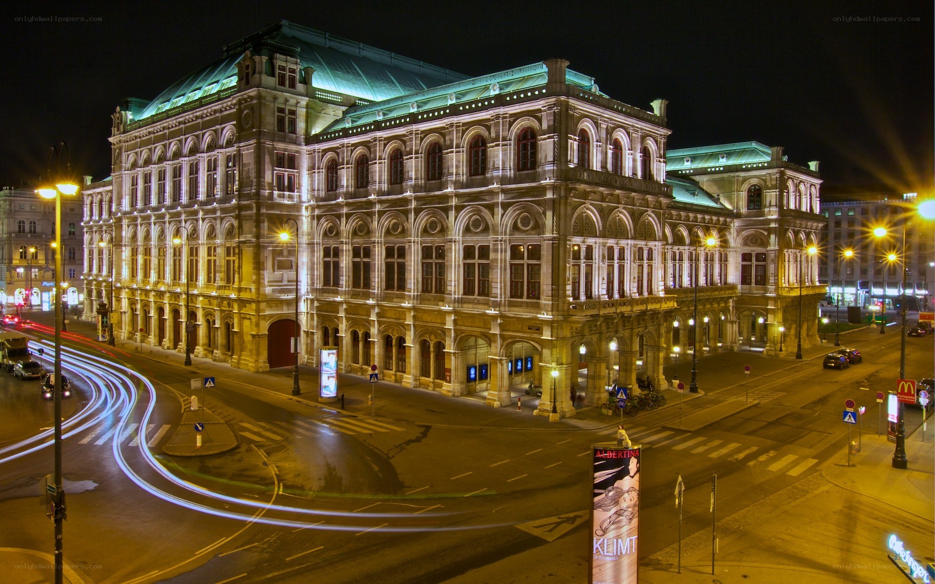 Vienna State Opera at night