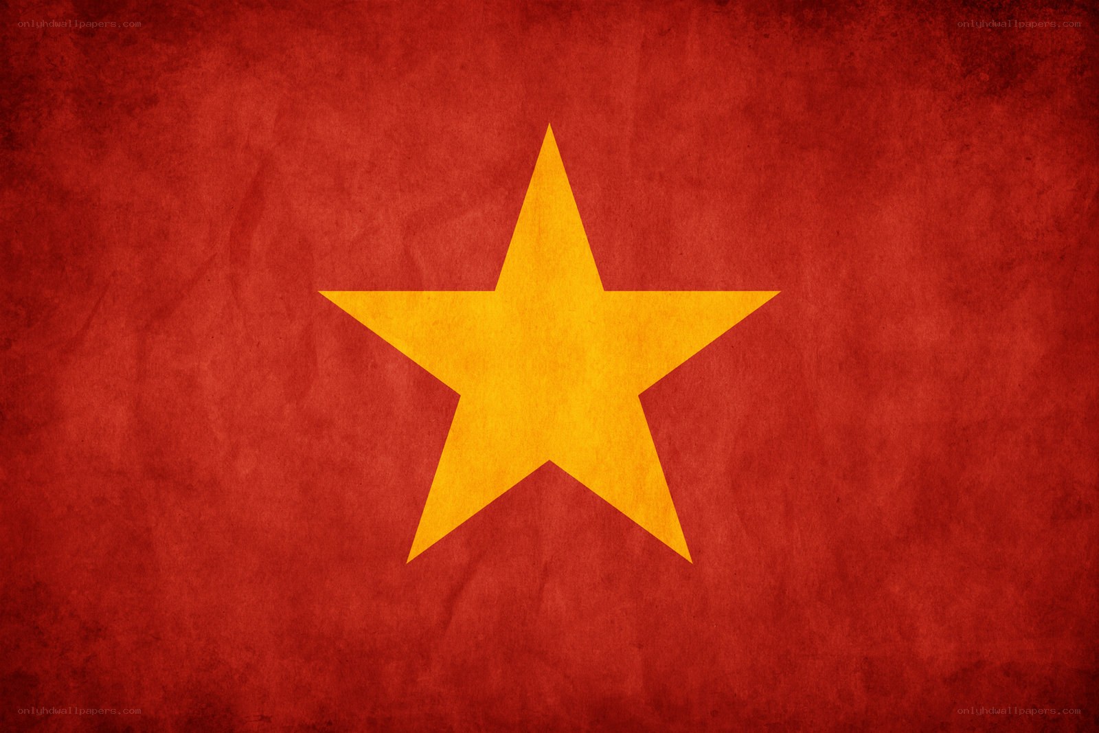 Vietnam flag with star