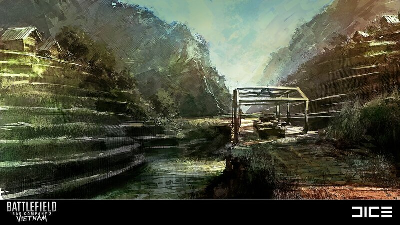 Vietnam landscape concept art