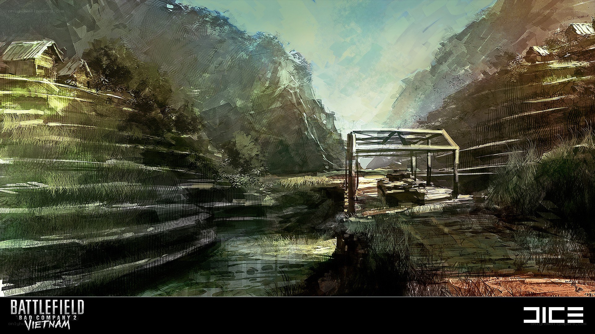 Vietnam landscape concept art