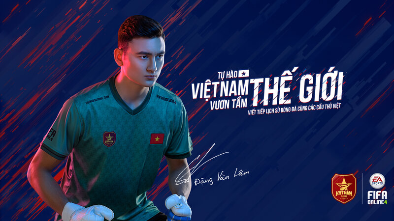 Vietnamese Football Player — Blue, Dramatic, 3d Render