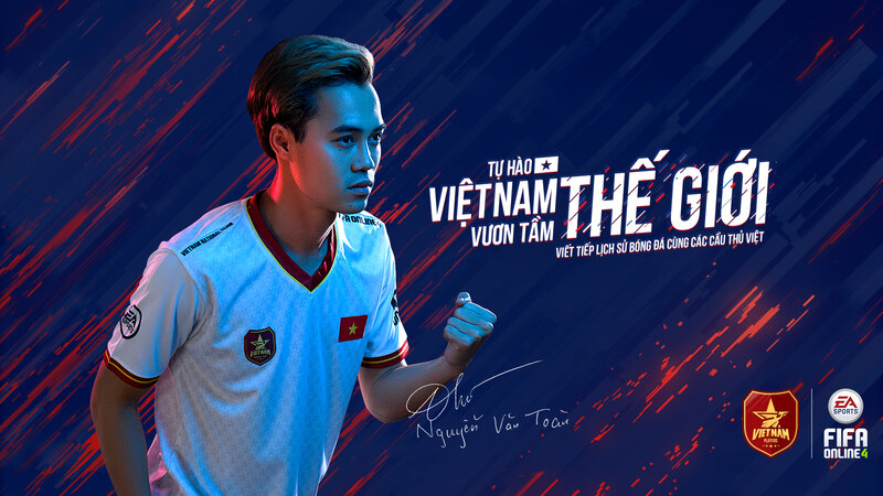 Vietnamese Football Player — Blue, Dramatic