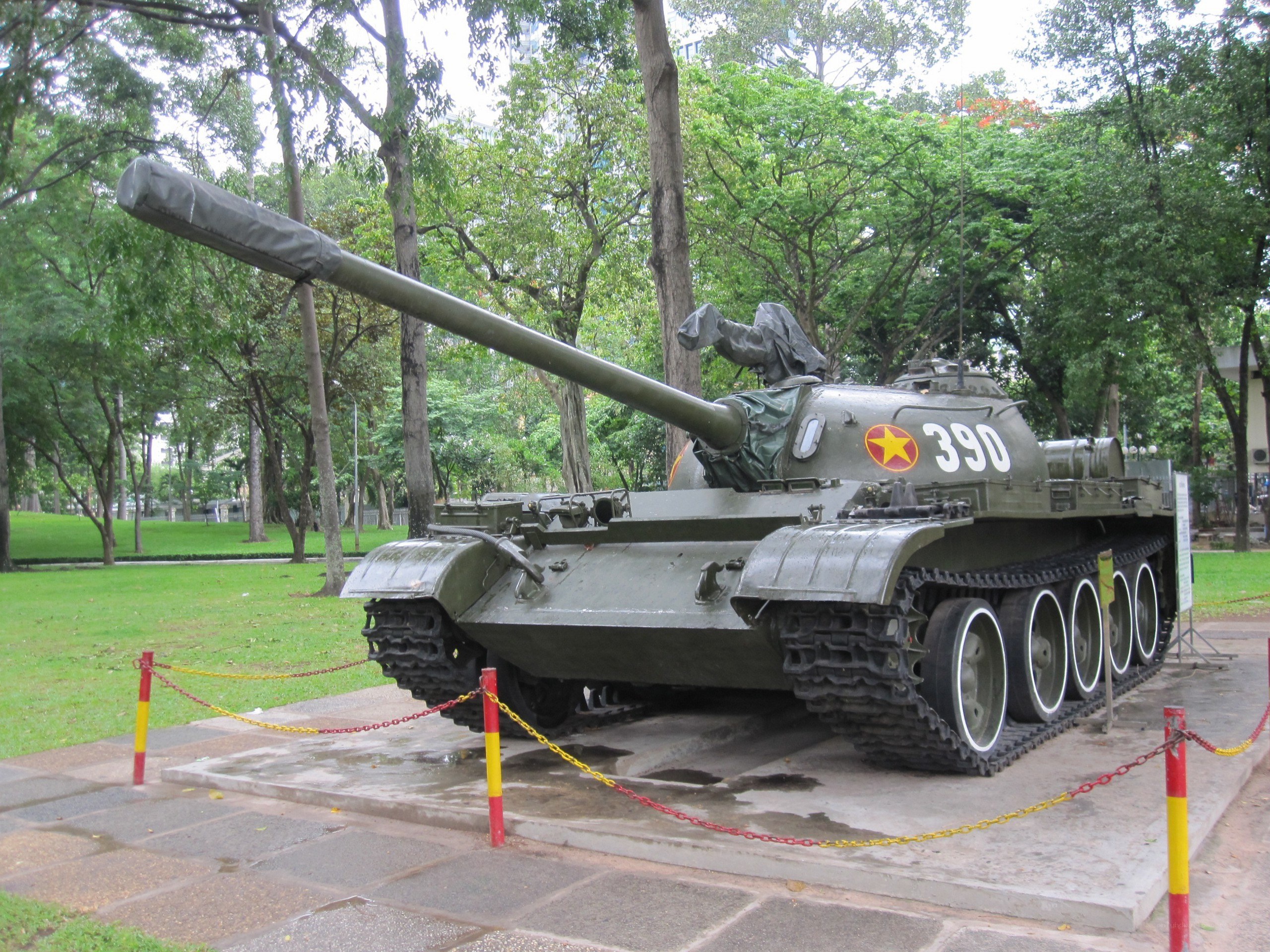 Vietnamese tank on display