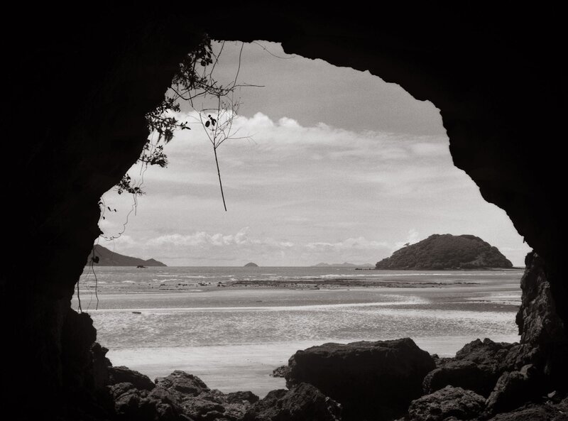 View from a cave opening