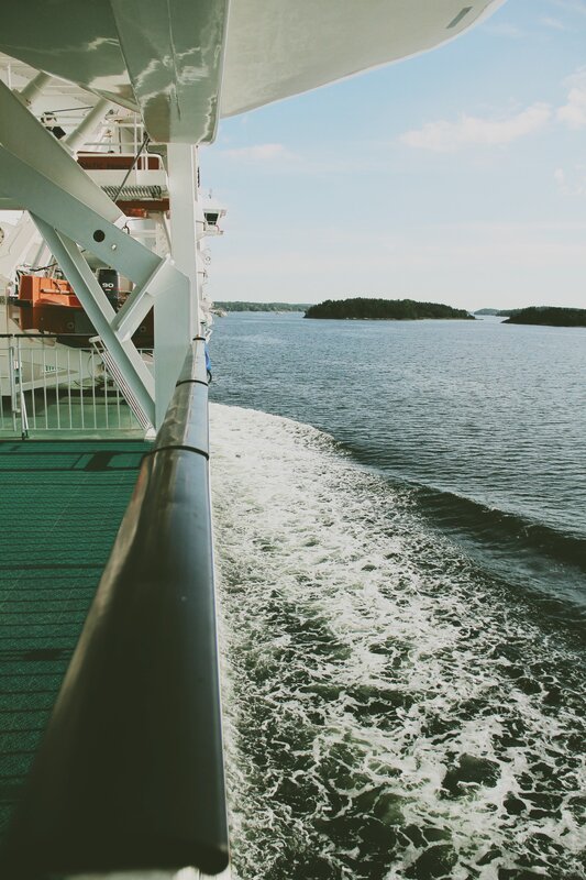 View from a ferry deck