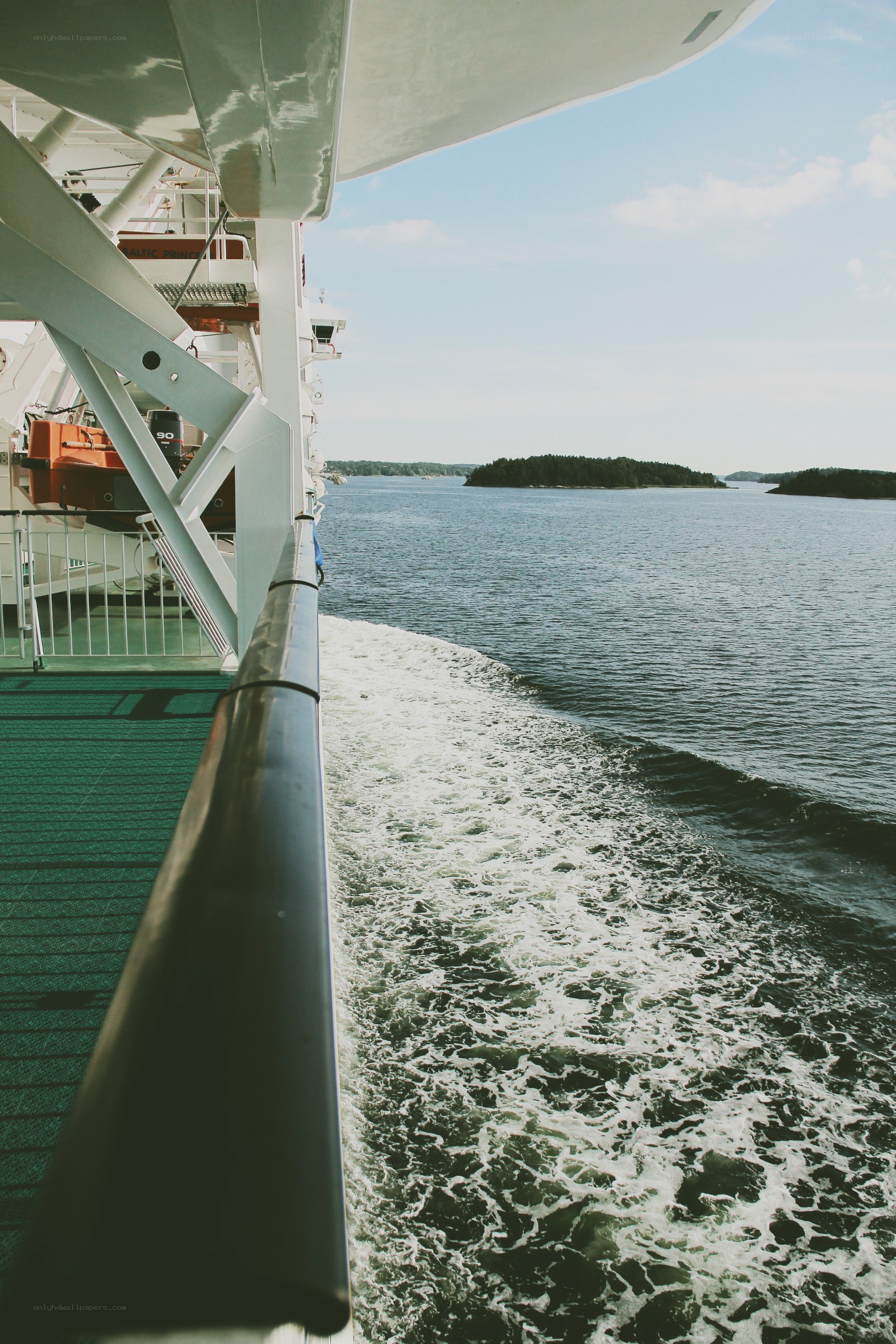 View from a ferry deck