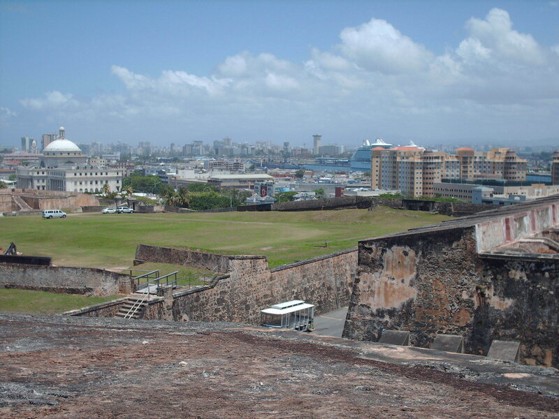 View from a historic fort in San Juan