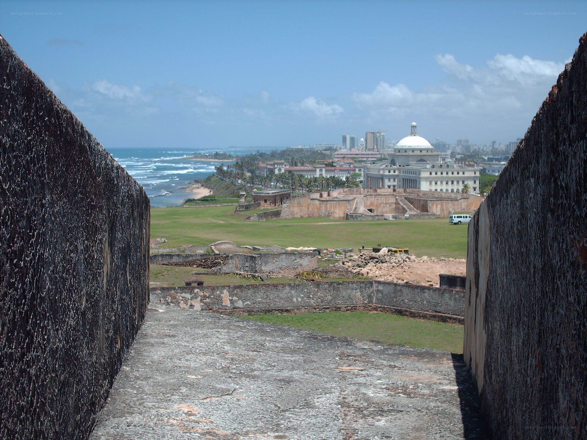 View from a historic fort