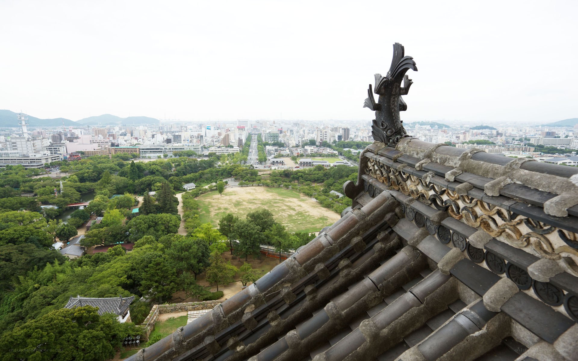 View from a Japanese castle