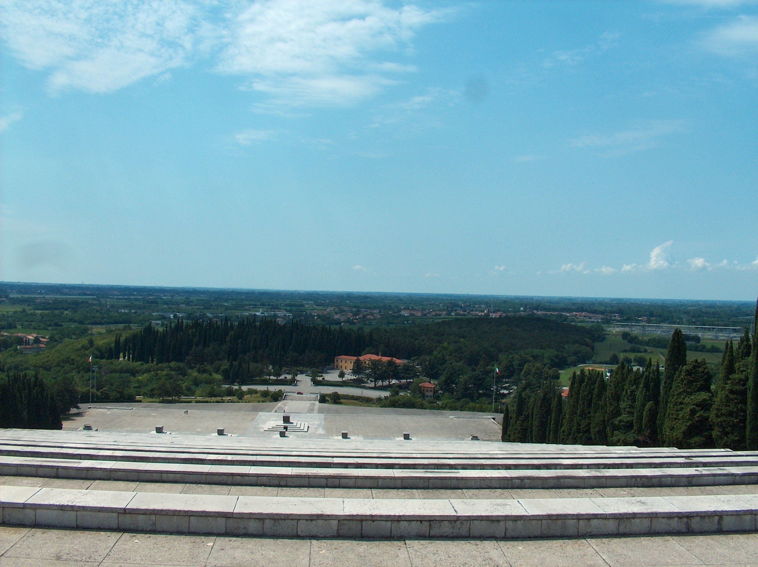 View from a monument terrace