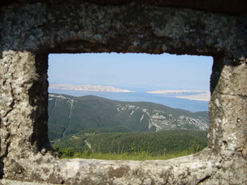 View from a stone window