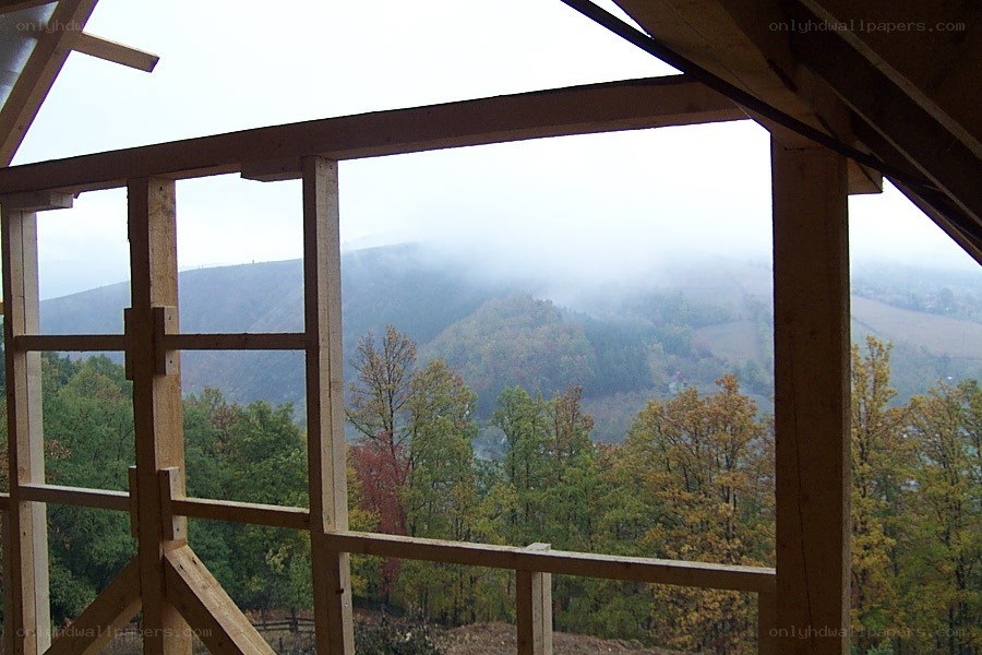 View from a wooden structure