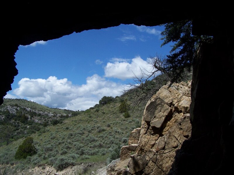 View from Cave Entrance — Blue