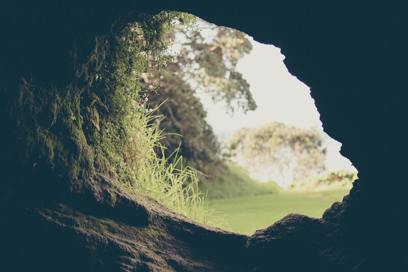 View from Cave Opening — Green