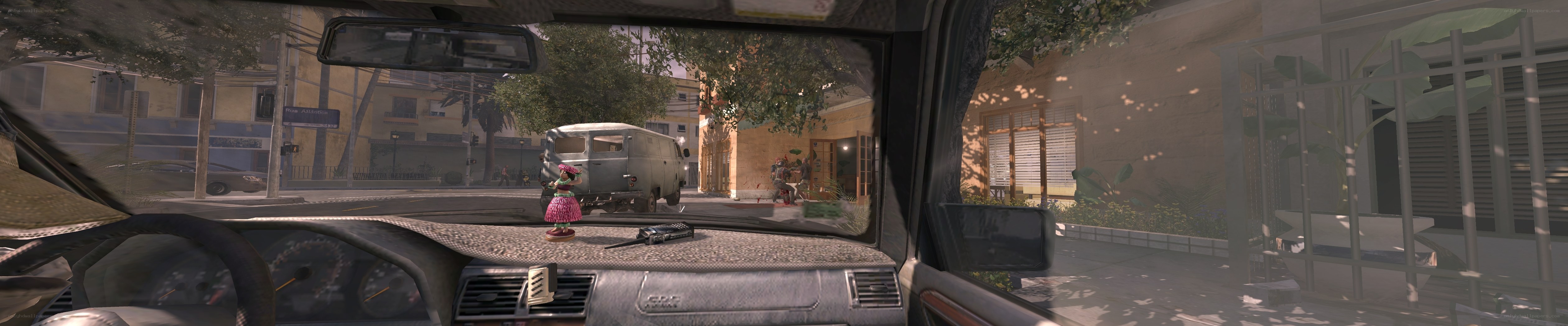 view from inside a car