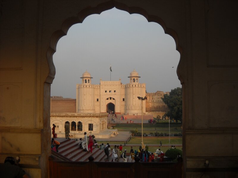 View of a historic fort