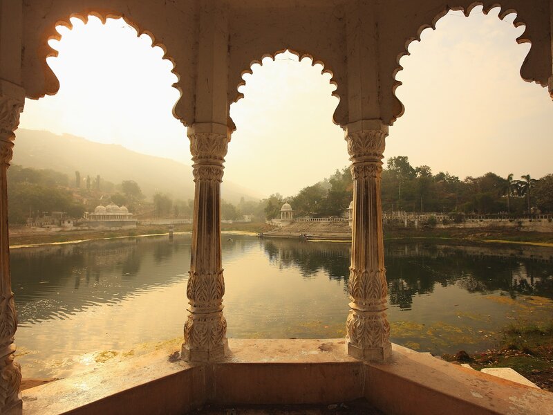 View of lake from pavilion