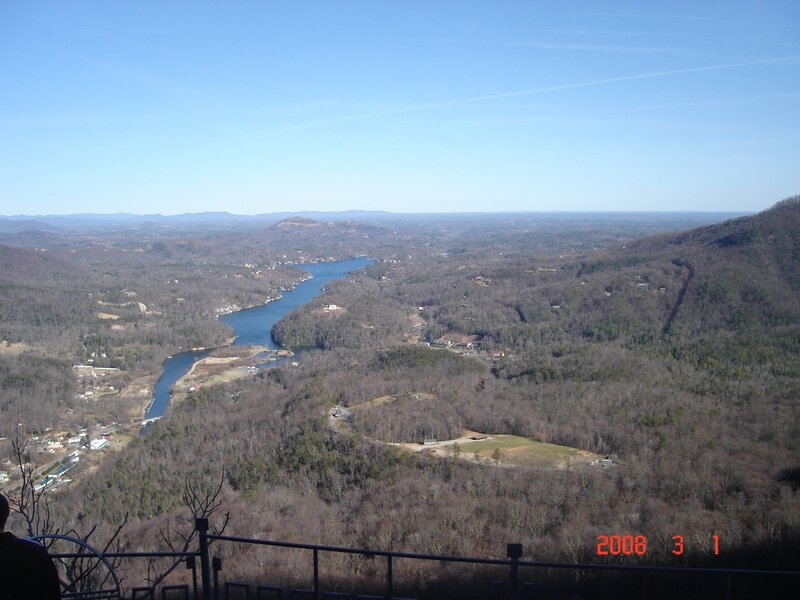 View of river valley from overlook