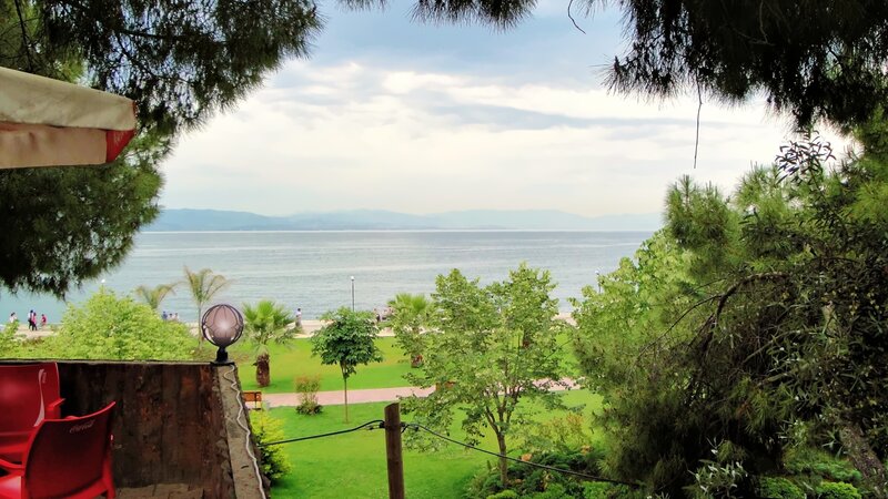 View of Sea from Garden