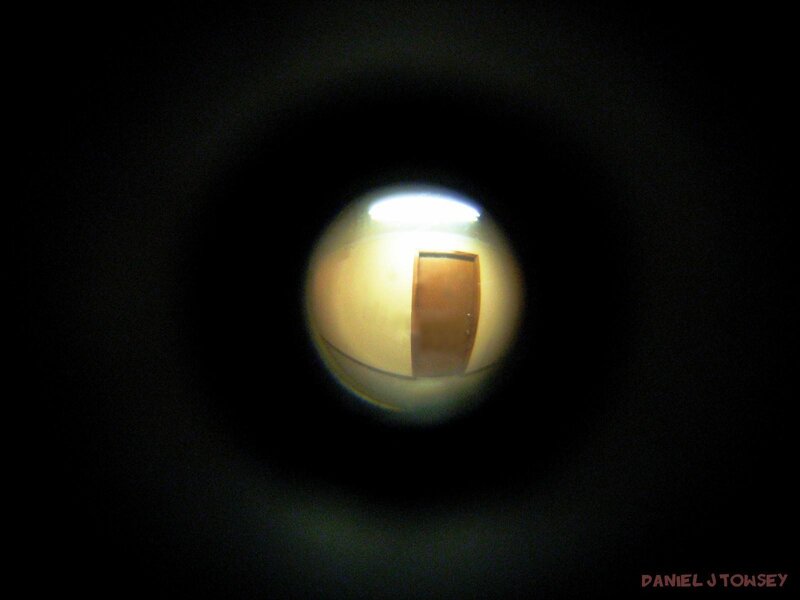view through a peephole