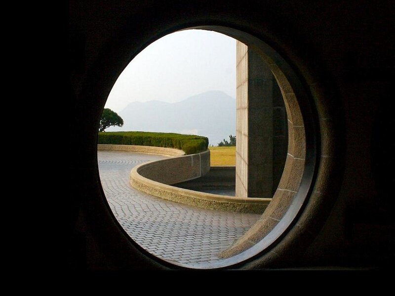 view through circular window