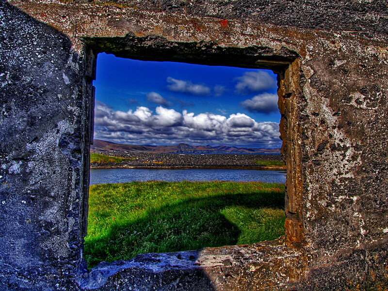 View Through Stone Window