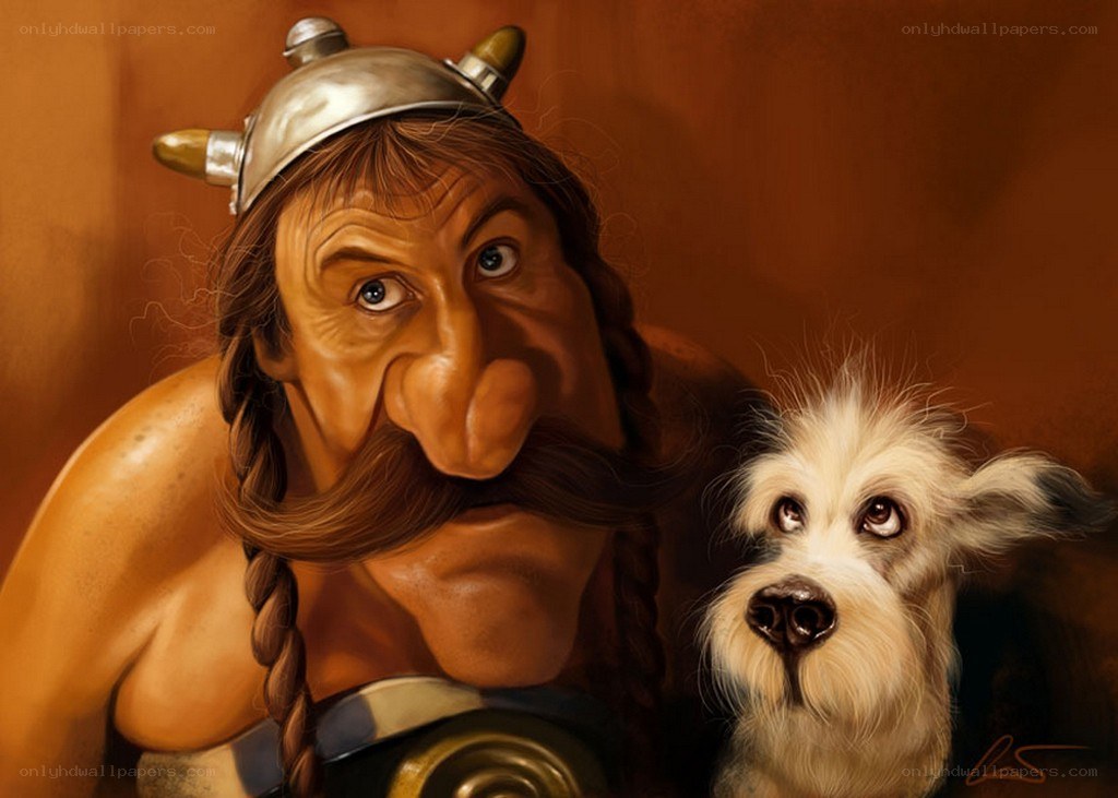 Viking and his dog