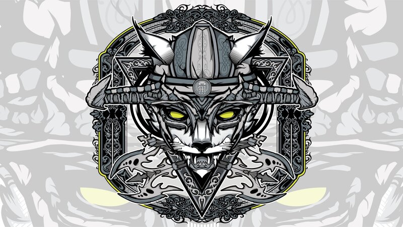 viking cat emblem