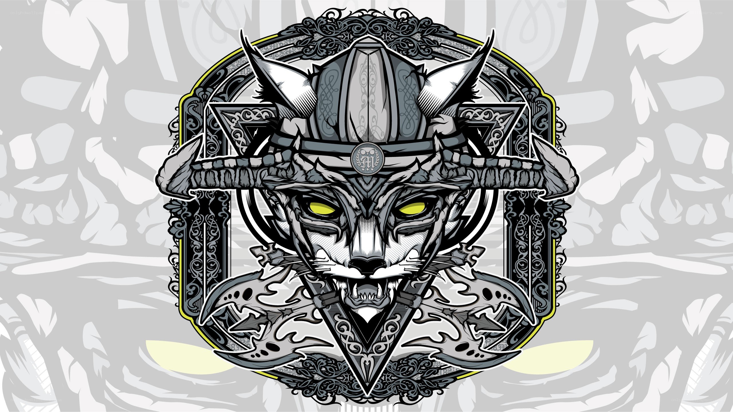 viking cat emblem