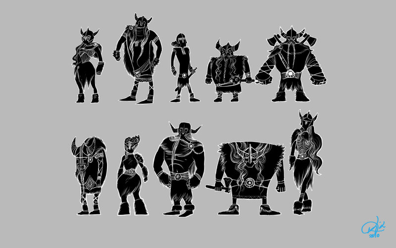 Viking character designs