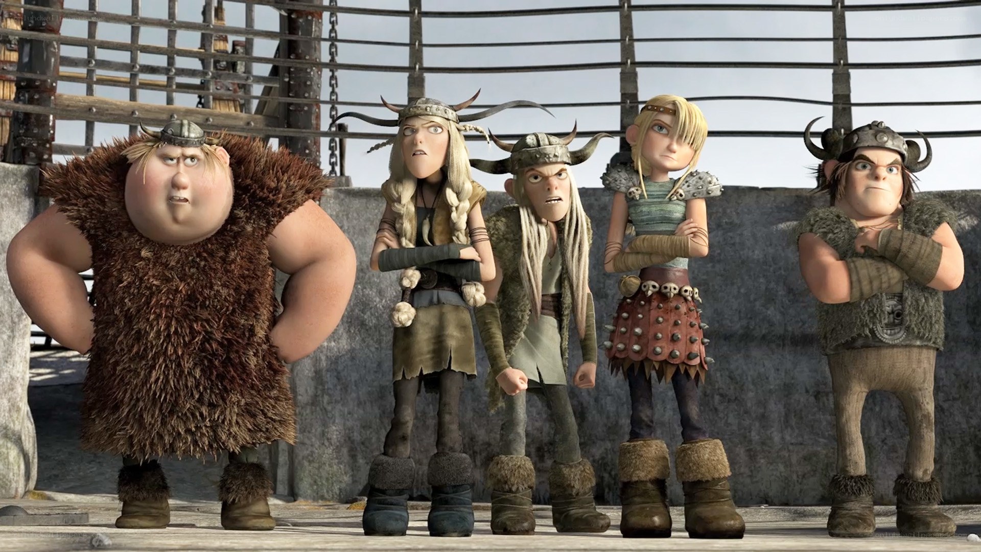 Viking characters in armor