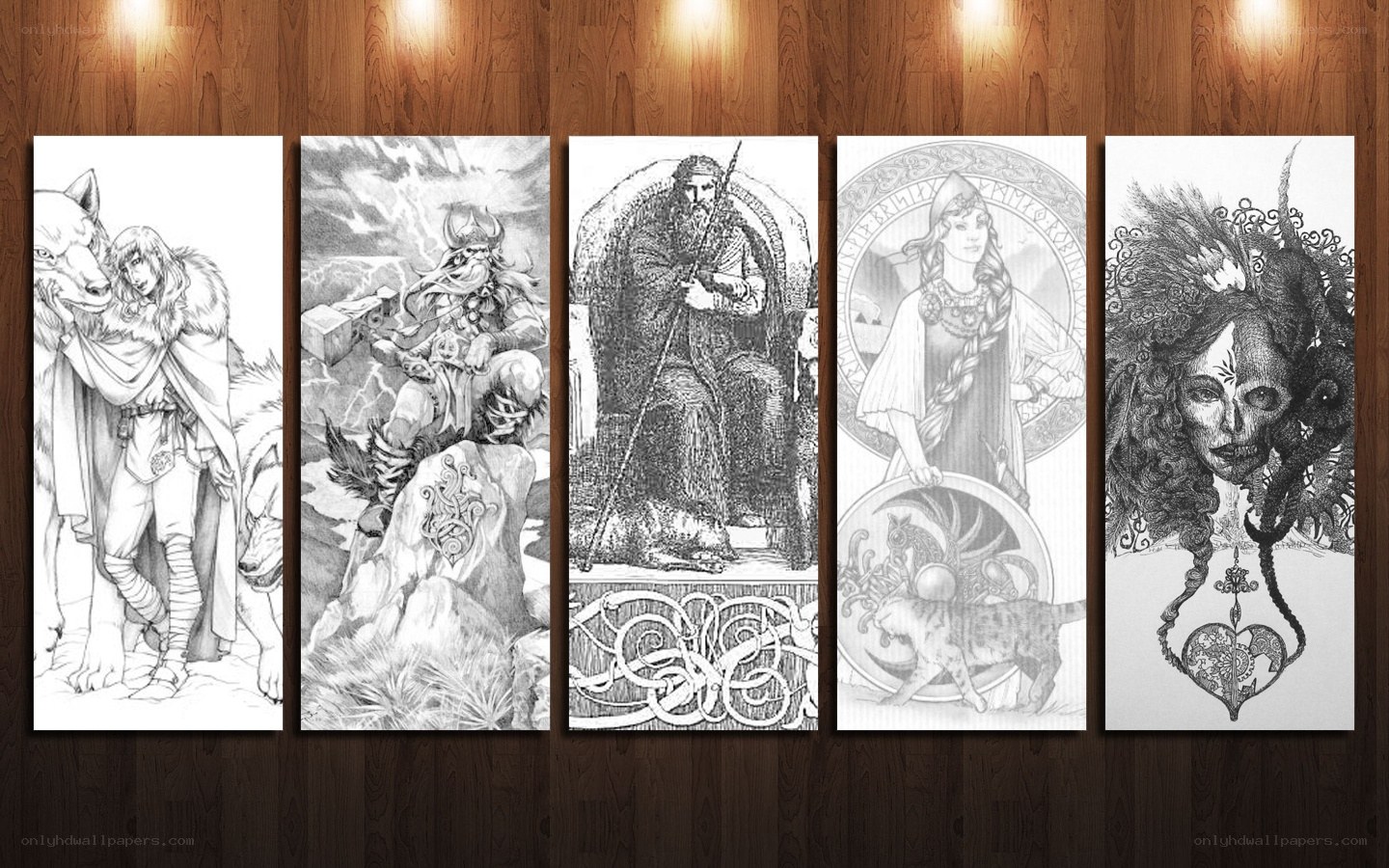 Viking gods artwork series