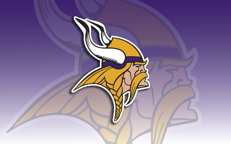 Viking Helmet Logo — Purple, Bold, Vector Art, Beard