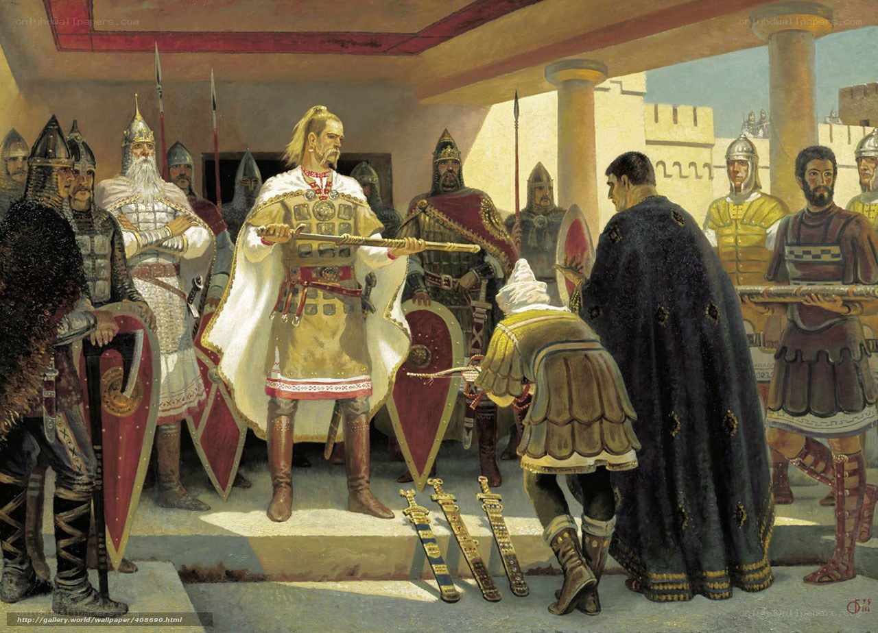 Viking leader in a palace