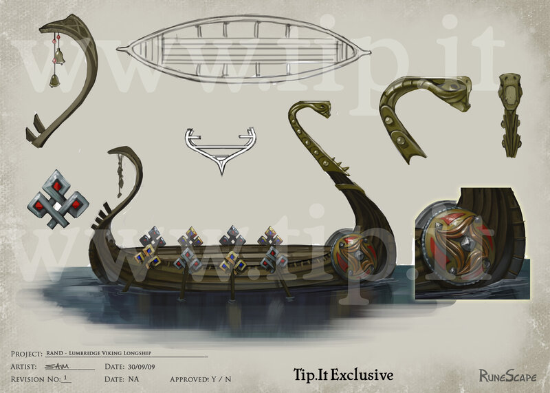 Viking longship concept art