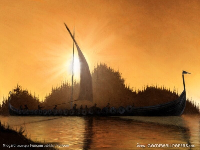 Viking Longship on Water