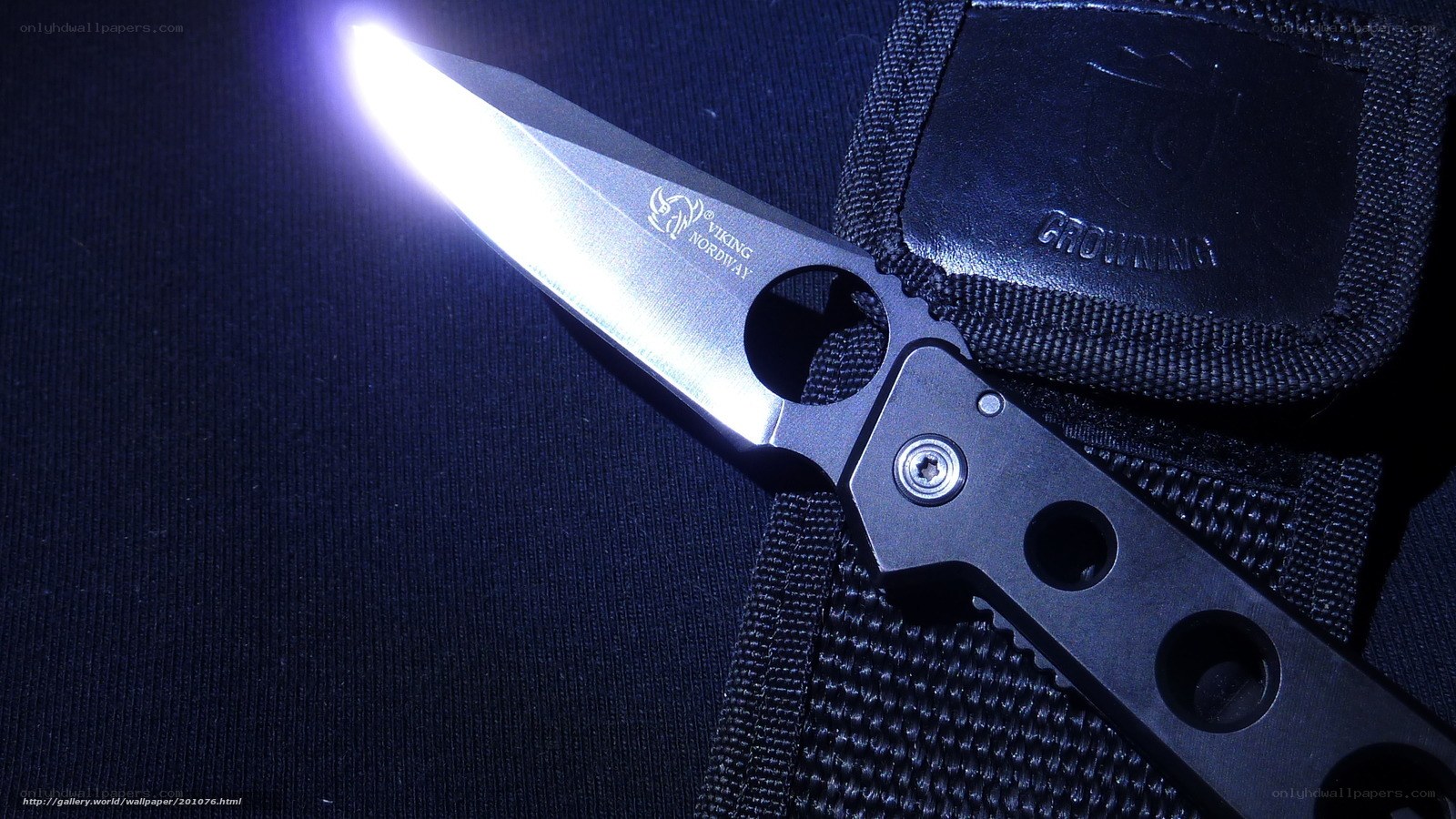 Viking Norway knife with flashlight