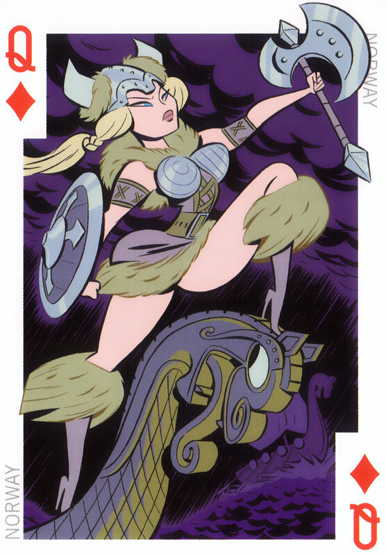 Viking Queen Playing Card
